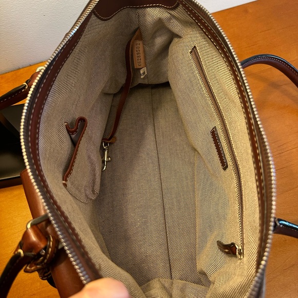 Dooney & Bourke Denim & Leather Satchel. EUC. - Picture 8 of 8